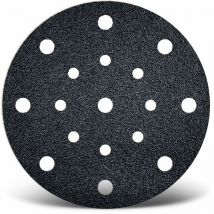 Black Dischi abrasivi velcrati, 150 mm, 17 fori, p. Levigatrici rotorbitali (50 Pz.) G320 - Menzer