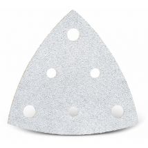 White Klett-Schleifblätter, 82 mm, 6-Loch, f. Deltaschleifer, Normalkorund (50 Stk.) K100 - Menzer