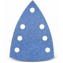 MENZER Blue Klett-Schleifblätter, 150 x 100 mm, 7-Loch, f. Deltaschleifer, Zirkonkorund (25 Stk.) K100