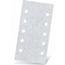White Klett-Schleifblätter, 230 x 115 mm, 10-Loch, f. Schwingschleifer, Normalkorund (50 Stk.) K60 - Menzer