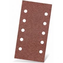 Menzer - Red Klett-Schleifblätter, 230 x 115 mm, 10-Loch, f. Schwingschleifer, Normalkorund (50 Stk.) K150
