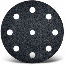 Black Klett-schleifscheiben, 125 Mm, 9-loch, F. Exzenterschleifer, Siliciumcarbid (50 Stk.) K40 - Menzer