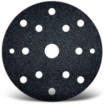 Black Klett-Schleifscheiben, 150 mm, 15-Loch, f. Exzenterschleifer, Siliciumcarbid (50 Stk.) K180 - Menzer