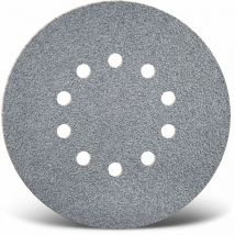 Platinum Dischi abrasivi velcrati, 225 mm, 10 fori, p. Levigatrici per muri (25 Pz.) G400 - Menzer