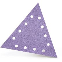 Purple hd Disques abrasifs auto-agrippants, 290 x 250 mm, 12 trous, p. Ponceuses à plâtre, Mix céramique (Lot de 25) G150 - Menzer