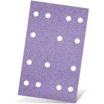 Purple hd Klett-Schleifblätter, 133 x 80 mm, 14-Loch, f. Schwingschleifer, Keramik-Mix (50 Stk.) K40 - Menzer