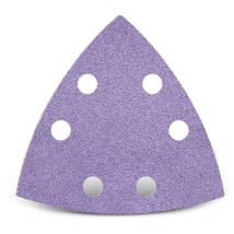 Menzer - Purple hd Klett-Schleifblätter, 93 mm, 6-Loch, f. Deltaschleifer, Keramik-Mix (50 Stk.) K100