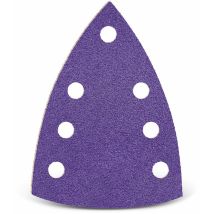 Titanium Hd Carte Abrasive Velcrate, 150 X 100 Mm, 7 Fori, P. Levigatrici A Delta, Miscela Di Ceramica (50 Pz.) G100 - Menzer