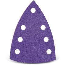 Titanium hd Feuilles abrasives auto-agrippantes, 150 x 100 mm, 7 trous, p. Ponceuses delta, Mix céramique (Lot de 50) G1500 - Menzer
