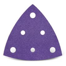 Titanium hd Feuilles abrasives auto-agrippantes, 82 mm, 6 trous, p. Ponceuses delta, Mix céramique (Lot de 50) G1500 - Menzer