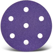 Menzer - Titanium hd Klett-Schleifscheiben, 90 mm, 7-Loch, f. Exzenterschleifer, Keramik-Mix (50 Stk.) K40