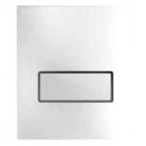 Mepa Urinal Unterputz-Druckspüler Mepa Orbit Teil 2 aus Glas, Weiß