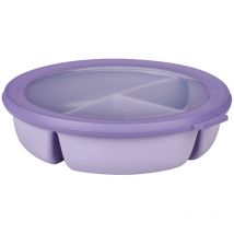 Mepal - Scodella bento bowl Cirqula – Contenitore bento box per frigo, freezer e microonde – 3 scomparti per separare gli alimenti – Contenitore per
