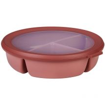 Mepal - Scodella bento bowl Cirqula – Contenitore bento box per frigo, freezer e microonde – 3 scomparti per separare gli alimenti – Contenitore per