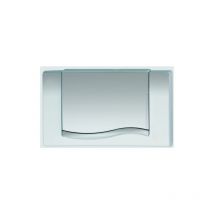 Wave pour A21 / E21 plaque de rinçage 420305 marche / arrêt, Matt Chrome - Mepa