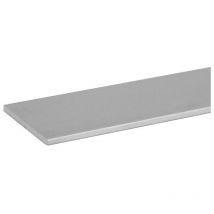 Méplat aluminium finition argent satiné, 15 x 2 mm - longueur 4000 mm - duval