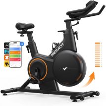 MERACH Heimtrainer Fahrrad, magnetisches Fitnessbike mit APP für Zuhause, bis 158kg, leise