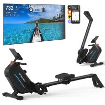MERACH klappbares Rudergerät für Zuhause – leise magnetisch, 16 Stufen, LCD-Display, Bluetooth & Kinomap, bis 158 kg