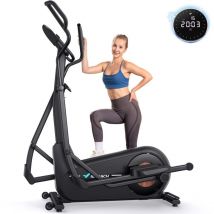 MERACH Leises Heimtrainer Ergometer, Hometrainer Fahrrad, mit 8 Magnetische Widerstandsstufen, bis 180kg