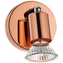 Merano Fayetteville Faretto Singolo Rame Metallo GU10 1x50W