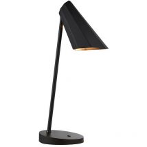 Lampada da tavolo in vernice nera opaca - Merano