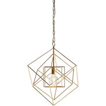 Merano - Pescara Suspension Plafonnier Feuille d'Or Antique