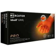 Mercator Orange Nitrile Gloves 7mm x 8.6g - XL - RP3002700-XL