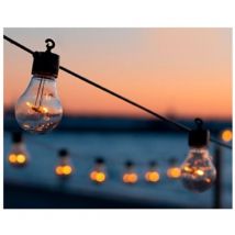 Filo Luci Led D.5 cm Prolungabile Nero - Mercury