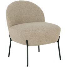 Merida Sessel imitiertes Lammfell graubraun.