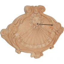 Meridiana solare in terracotta Made in Italy Meridiana da parete esterna 62x46x5 cm Meridiana orologio da parete vintage