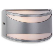 Firstlight Products - Firstlight Meridian - 1 Licht Wandleuchte - 60W Silber IP65, E27