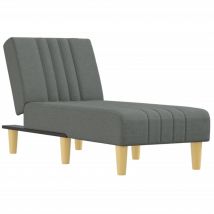 Méridienne chaise longue pour intérieur trois positions convertibles en tissu gris DEC026181