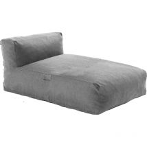 Oviala - Méridienne pour salon de jardin modulable gris - Mixi