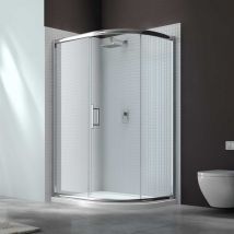 Merlyn - 6 Series 1 Door Offset Quadrant with Tray Option / 4 Sizes, Left Hand-1200 x 800