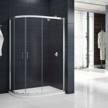 Merlyn - Mbox 2-Door Offset Quadrant Shower Enclosure 1200mm x 900mm - 6mm Glass
