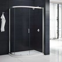 Merlyn - mbox One Door Offset Quadrant Shower Cubicle Enclosure, 1200 x 900mm