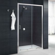 Mbox Sliding Shower Door 1100mm Wide - 6mm Glass - Merlyn