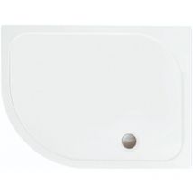 MStone Offset Quadrant Shower Tray with Waste 900mm x 760mm Left Handed - Stone Resin - Merlyn