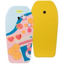 Mermaid Bodyboard - 93 x 48 x 5,2 cm - Rosa-Gelb