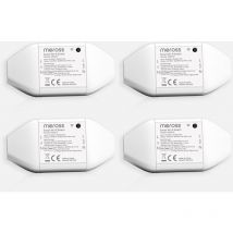 4 Pcs Interruttore Alexa Universale Domestico Intelligente WiFi, App Per Controllo Remoto. Compatibile Con Alexa, Google Assistant e Smartthings Per