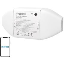 Interrupteur Connecté Matter, 16a Interrupteur Wifi Avec Matter Simple Setup (mss) Et Suivi De Consommation D'Énergie, Co - Meross