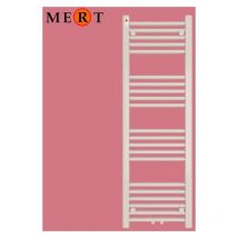 Mert - Badheizkörper royal 40 x 120cm, weiss, gerade, 3 Betriebsarten möglich - Weiss