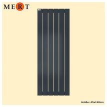 Mert - Design Badheizkörper teo anthrazit, Flachheizkörper, 45 x 180 cm, 1 Regal links - Anthrazit