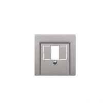 Merten - 297960 enjoliveur pour prises tae/haute-parleurs/usb, aluminium, system m