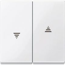 Placca di copertura Interruttore tapparelle System m, 1-M, M-Smart, M-Plan, M-Creativ bianco polare lucido 43241 - Merten