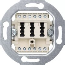 Merten - Fernmelde-Anschlussdose tae 3fach, 2x6/6 nf/f, weiß 465226