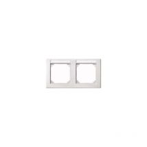 473219 CADRE m-smart, 2 COMPARTIMENT avec le support d'étiquette, horizontal, blanc polaire - Merten