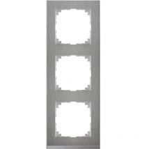 M-Pure Decor-Rahmen, 3fach, Edelstahl/aluminium, M-Pure Decor MEG4030-3646 - Merten