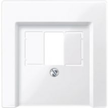 Placca di copertura Boccola telefonica 6F+ System m, 1-M, M-Smart, M-Plan, M-Creativ bianco polare lucido 296019 - Merten