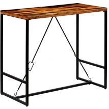 Mesa alta de comedor bar bistro madera maciza reciclada 120 cm 0902095/2